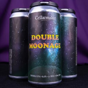 “Double Moonage” Hazy West Coast DIPA 100% Galaxy 4pk